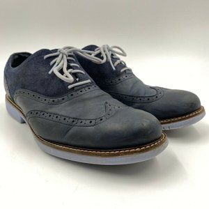 Cole Haan Great Jones Blue Iris Wingtip Oxford